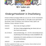Kindergottesdienst in Staufenberg