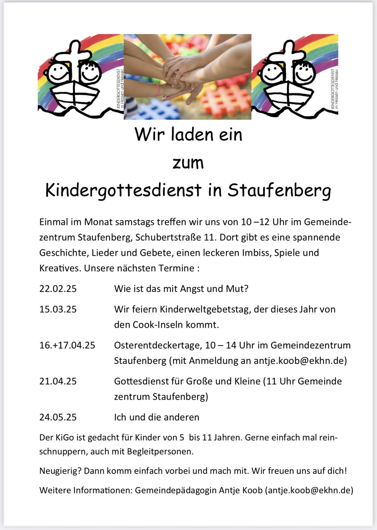 Kindergottesdienst in Staufenberg