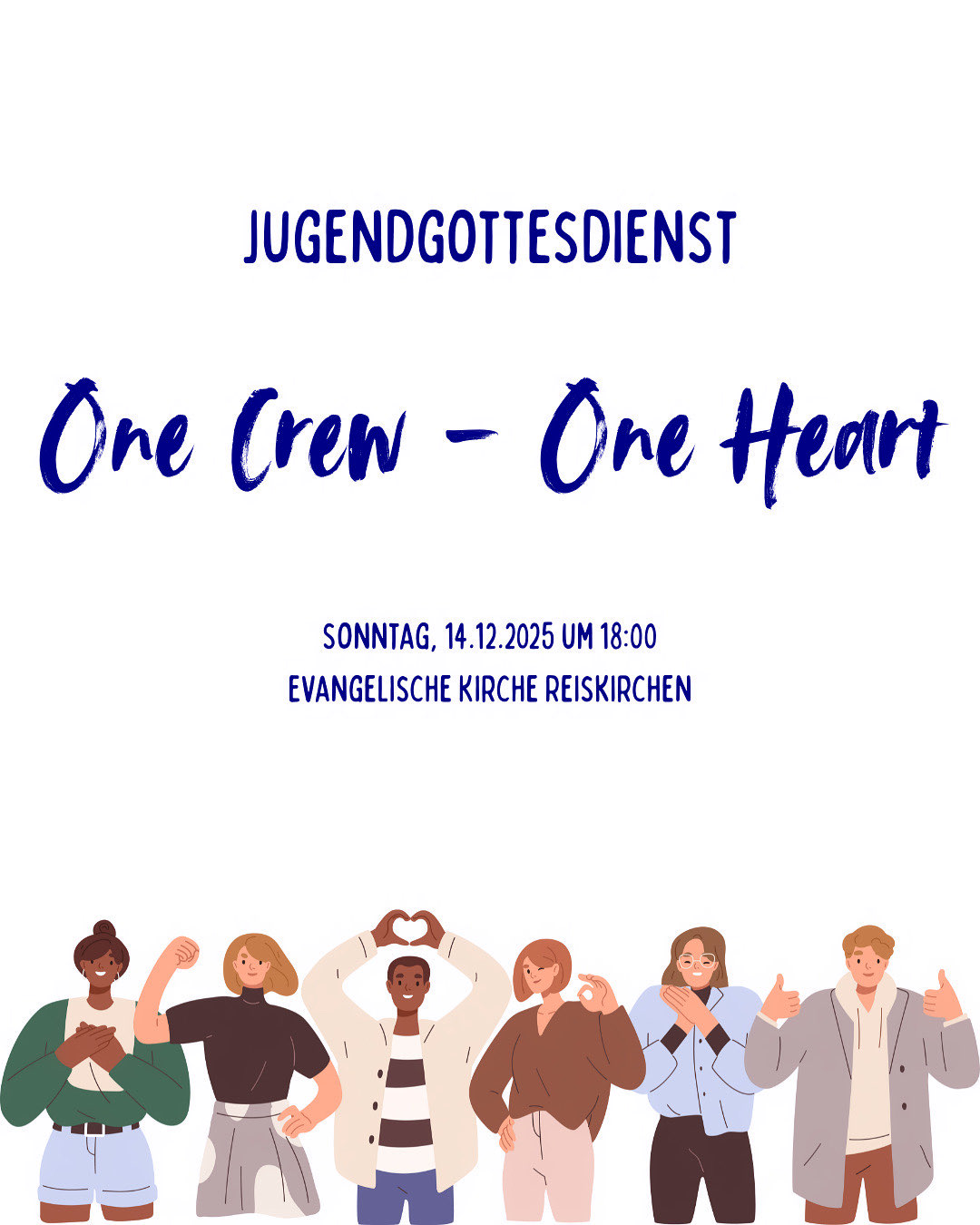 Jugendgottesdienst: One Crew – One Heart
