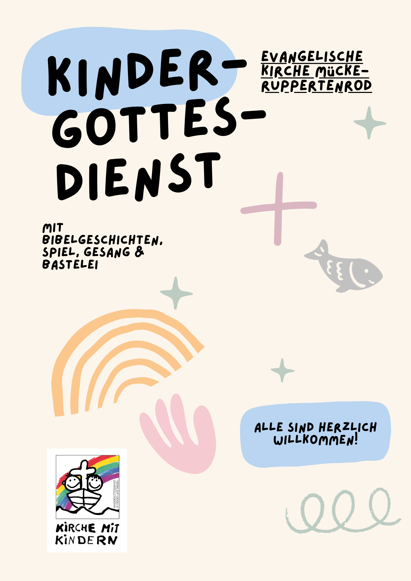 Kindergottesdienst in Ruppertenrod (Krippenspiel probe)