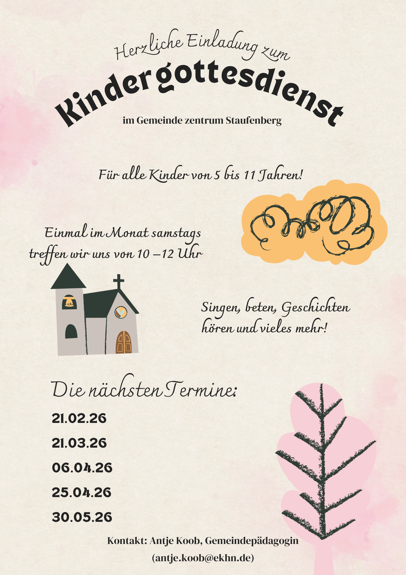 Kindergottesdienst in Staufenberg