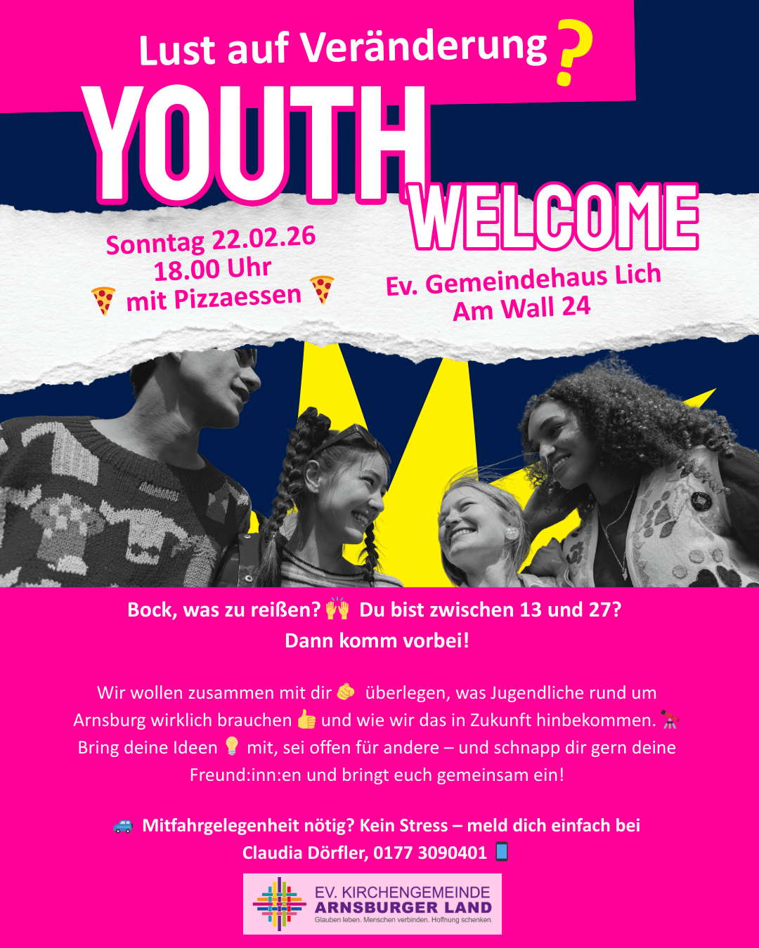 YOUTH WELCOME  Lust auf Veränderung?