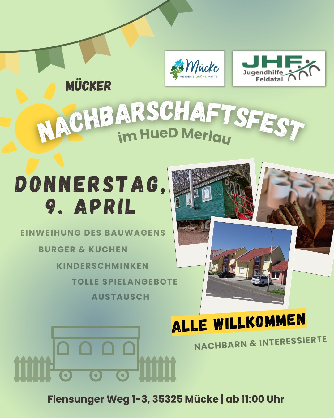 Einladung zum Mücker Nachbarschaftsfest im HueD Merlau