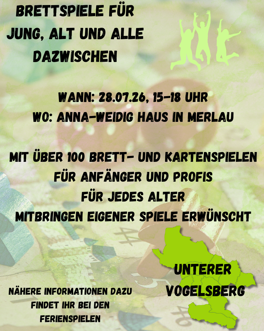 Brettspielenachmittag für Jung, Alt und alle dazwischen